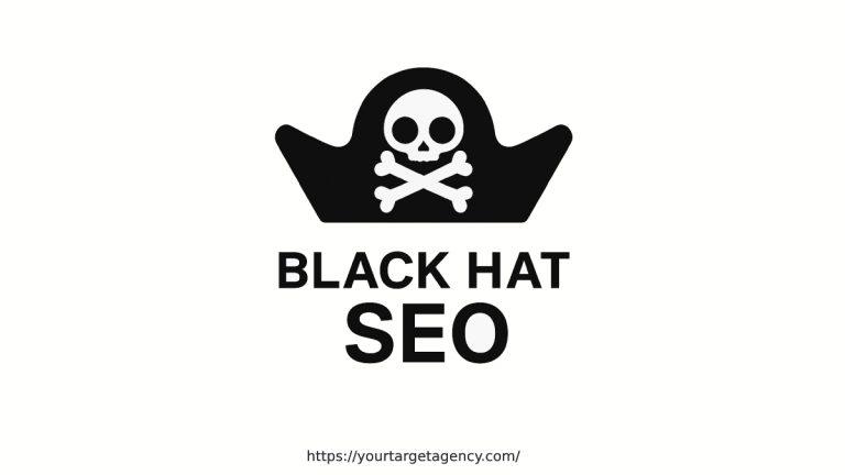 black hat seo illustration