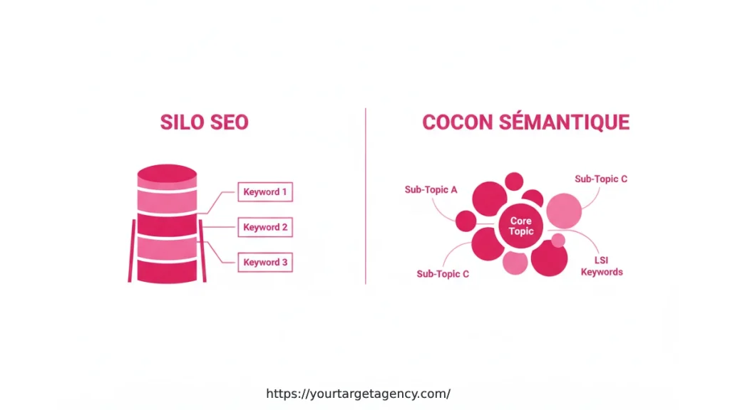 silo seo vs cocon semantique
