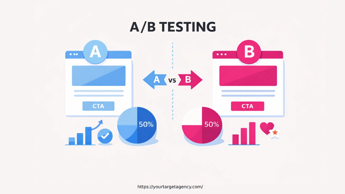 a/b testing concept marketing