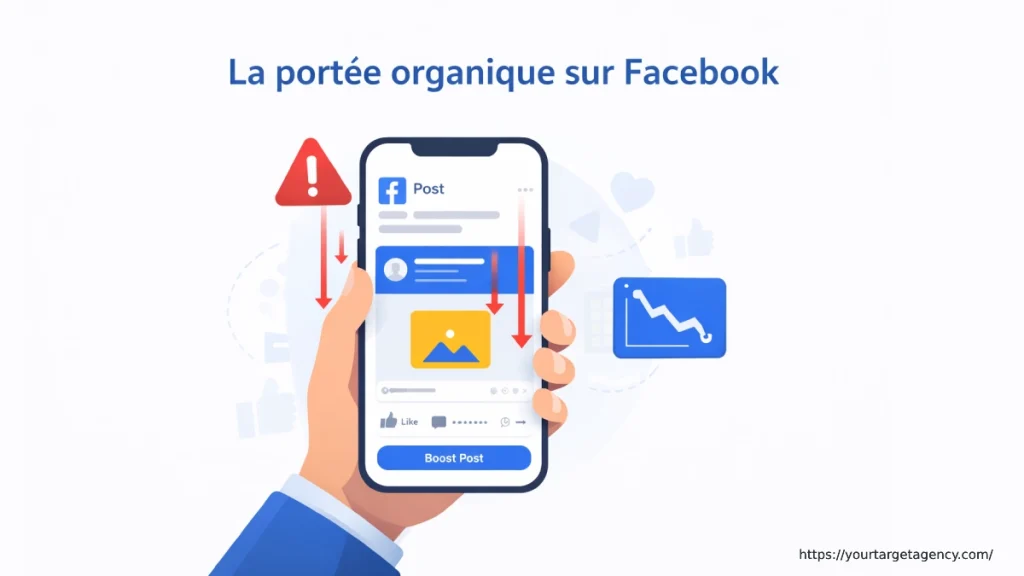 portée organique sur Facebook
