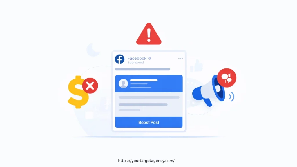 publicité facebook erreurs