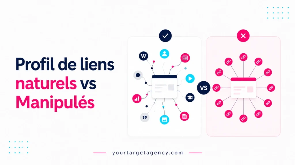 profil de liens naturels vs manipulés netlinking
