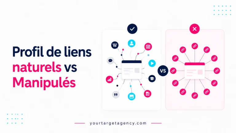 profil de liens naturels vs manipulés netlinking